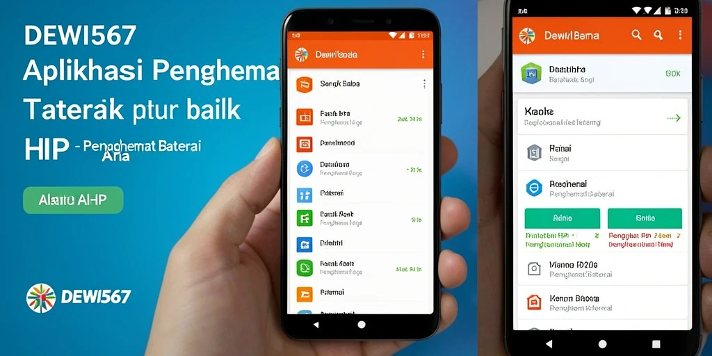 Antarmuka DEWI567 yang intuitif untuk penghemat baterai.
